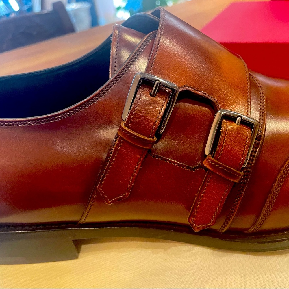 Ferragamo Monk Strap Shoes size 11.5 EE